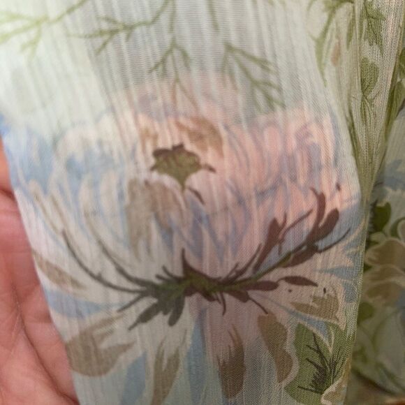 KUT From The Cloth Small Sheer Button Down Blouse - Picture 6 of 6